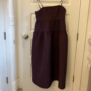 Madewell Floral Quilted Empire Midi Dress